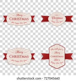 Christmas Banners, Labels or Badges Collection