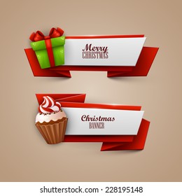 Christmas banners set 