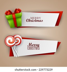 Christmas banners set 