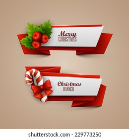 Christmas banners set 