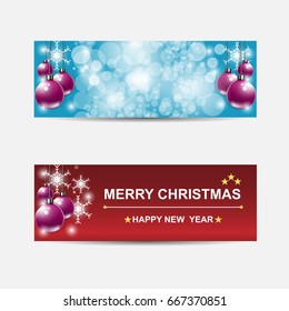 Christmas banners set big sale with text and gift box,Santa's boot,vector illustration.