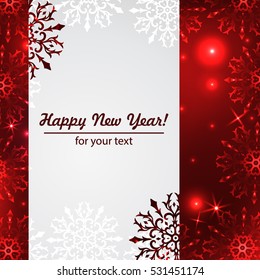 Christmas banners with space for text. Winter background with snowflakes