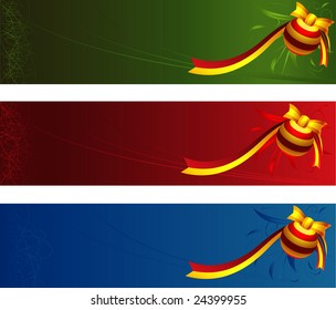 Christmas banners with space for your text