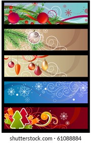 Christmas banners with space for your text