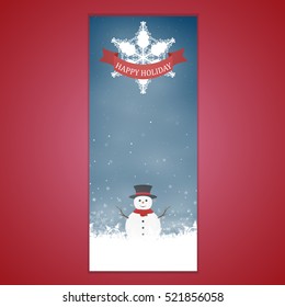 Christmas banners with type design