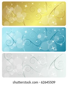 Christmas banners, vector