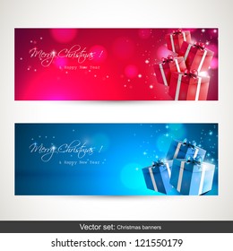 Christmas banners - vector set