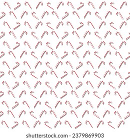 christmas bar candy pattern on white background