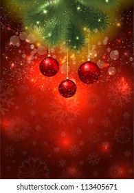 Christmas bauble background
