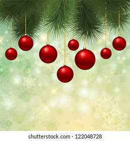 Christmas bauble background