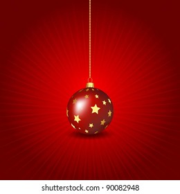 Christmas bauble background