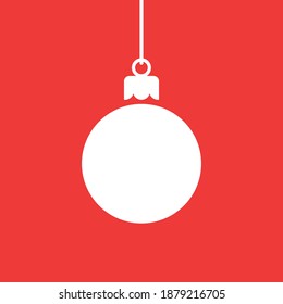 Christmas bauble background vector illustration