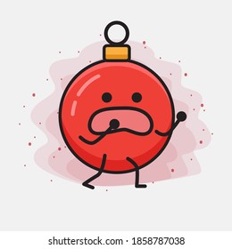 Christmas Bauble Ball Cute Vector Character Illustration