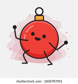 Christmas Bauble Ball Cute Vector Character Illustration