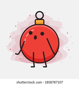 Christmas Bauble Ball Cute Vector Character Illustration