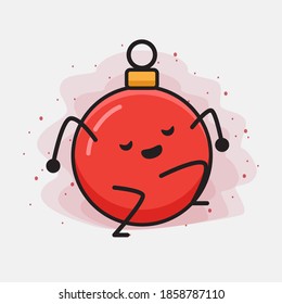 Christmas Bauble Ball Cute Vector Character Illustration