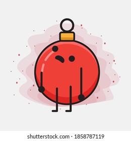 Ilustración del carácter vectorial de la bola en baudible de Navidad