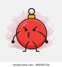 Christmas Bauble Ball Cute Vector Character Illustration