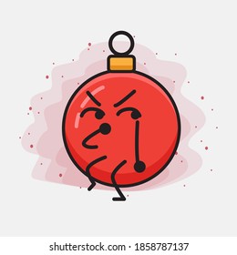 Christmas Bauble Ball Cute Vector Character Illustration