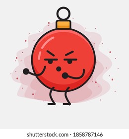 Christmas Bauble Ball Cute Vector Character Illustration