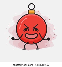 Christmas Bauble Ball Cute Vector Character Illustration