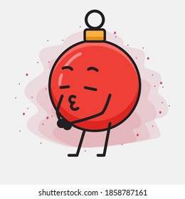 Ilustración del carácter vectorial de la bola en baudible de Navidad