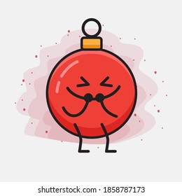 Christmas Bauble Ball Cute Vector Character Illustration
