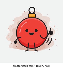 Christmas Bauble Ball Cute Vector Character Illustration