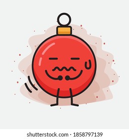 Christmas Bauble Ball Cute Vector Character Illustration