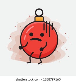 Christmas Bauble Ball Cute Vector Character Illustration