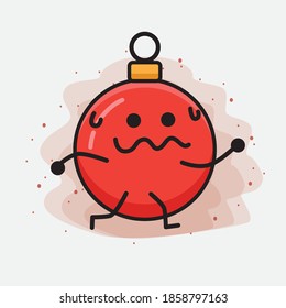 Christmas Bauble Ball Cute Vector Character Illustration