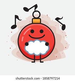 Christmas Bauble Ball Cute Vector Character Illustration