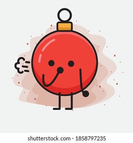 Christmas Bauble Ball Cute Vector Character Illustration