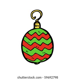 caricatura de navidad bauble