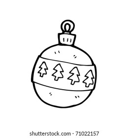christmas bauble cartoon