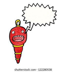 christmas bauble cartoon character