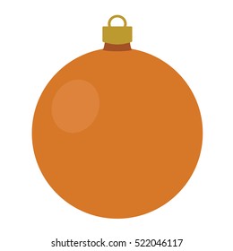 Christmas bauble decoration - Orange