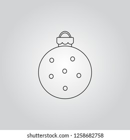 Christmas bauble icon