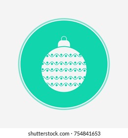 Christmas bauble icon