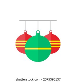 christmas bauble icon, bauble design for christmas event vector illustration