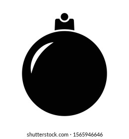 Christmas bauble icon isolated on white background. Christmas tree toy symbol modern, simple, vector, icon for website design, mobile app, ui. Vector Illustration