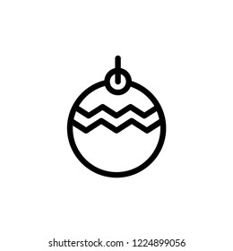Christmas Bauble Icon Vector