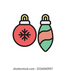 Christmas Bauble Icon Vector Illustration