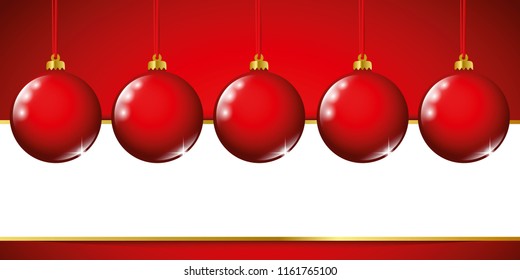 christmas bauble red colored vector illustration EPS10
