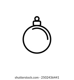 Christmas bauble - simple vector icon