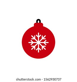 Christmas Bauble Symbol Icon Vector Illustration
