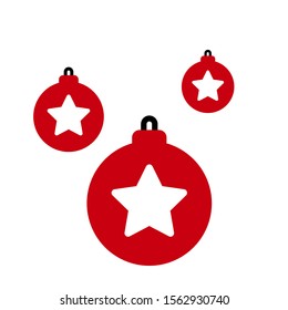 Christmas Bauble Symbol Icon Vector Illustration