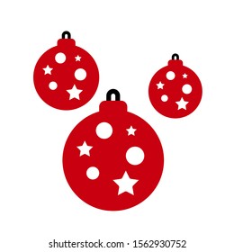 Christmas Bauble Symbol Icon Vector Illustration
