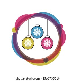 Christmas Bauble Symbol Icon Vector Illustration