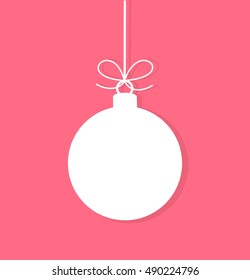 Christmas bauble. Vector illustration